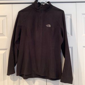 North Face black fleece quarter zip size medium